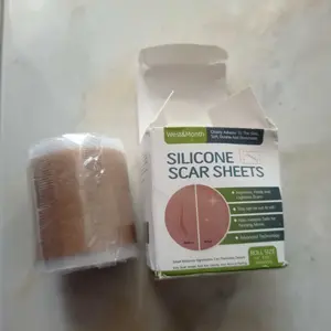Silikon Scar Sheet 4cm x 1.5m - Penghilang Bekas Luka & Keloid, Lembut dan Tahan Lama, Untuk Bekas Luka Baru dan Lama, Mudah Dipotong dan Dipakai