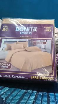 Product Review of Sprei Bonita Polos EMBOSS BANTAL 4 ( 180x200 ) King Size from N**l M**8 0
