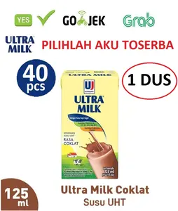 Susu Ultra Coklat (Cokelat) 125 ml - (1 DUS ISI 40)