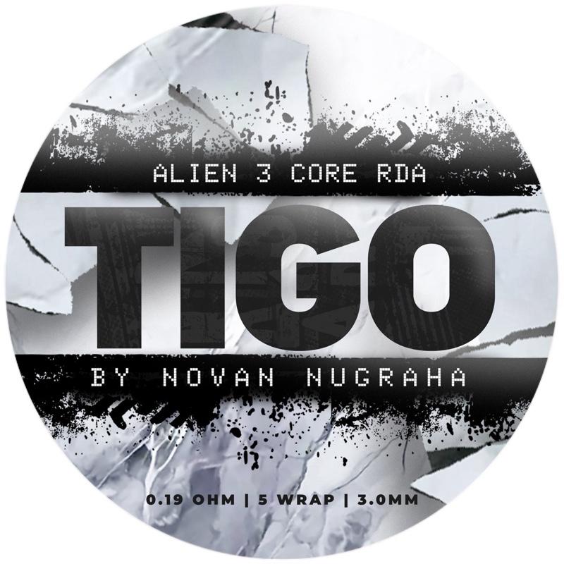Label stiker TIGO ukuran 3mm isi 2pcs 0