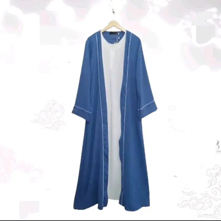 Turkishtan Gamis abaya kombinasi warna. Crinkle Airflow Dress Wanita Muslim 2