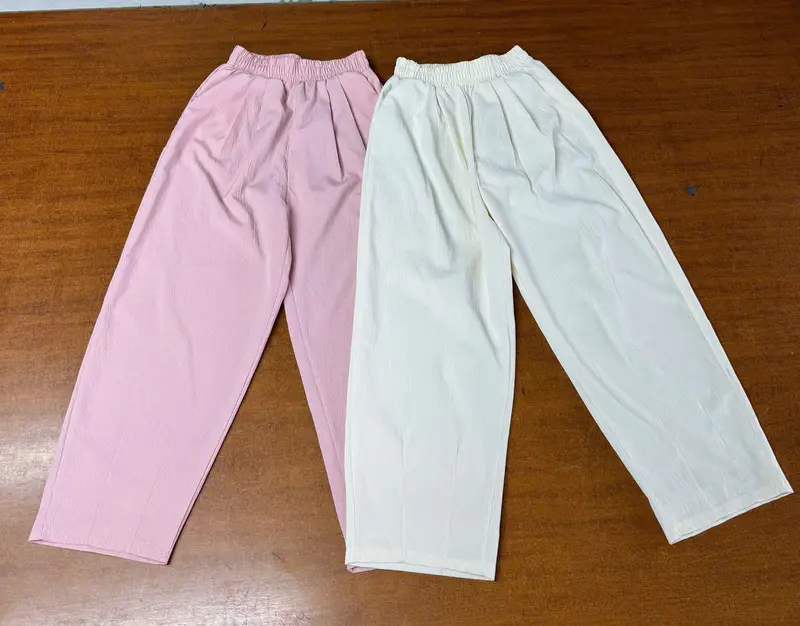 combo 2 Quần baggy ( có phiên bản cho nấm) dáng lửng có túi cạp cao lưng chun vải đũi vân đẹp mềm