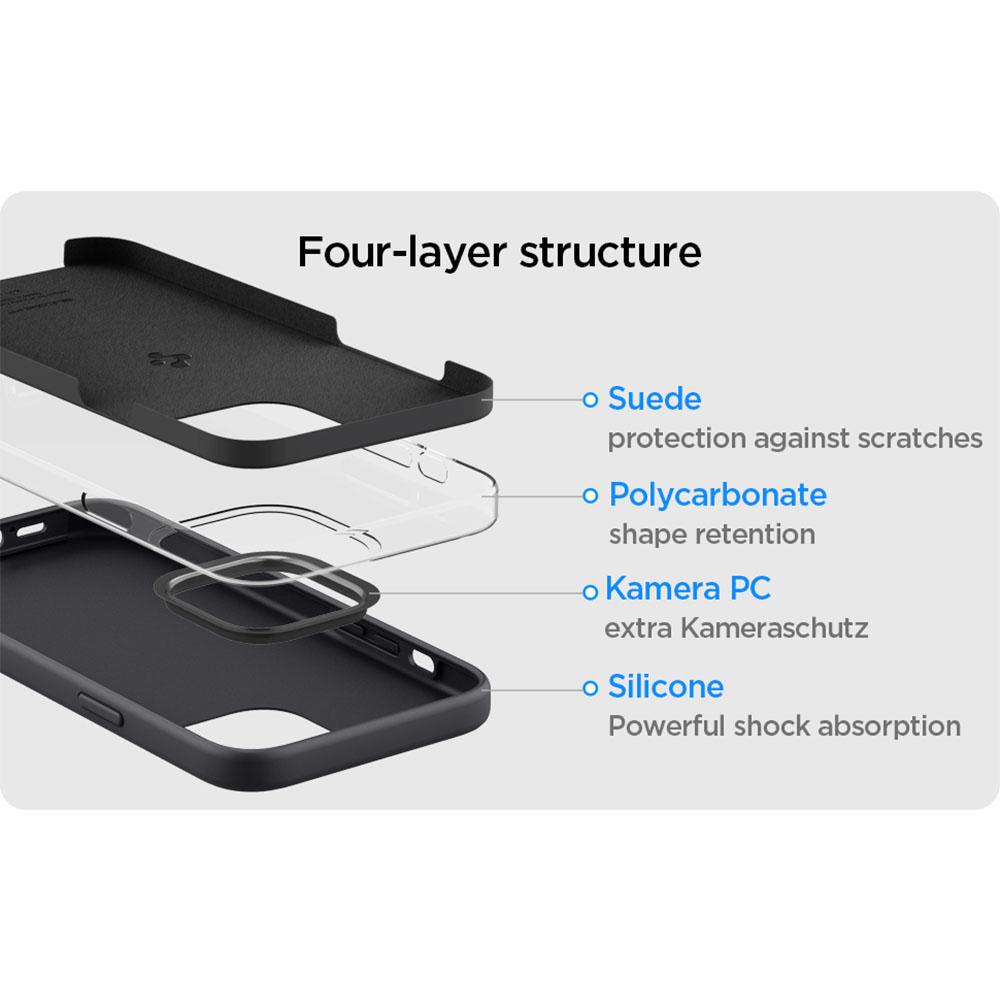 Case iPhone 13 Pro Max Mini Spigen Silicone Fit Slim Soft TPU Casing