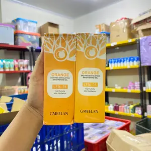 GMEELAN Oren Exfoliating Brightening Gel mengangkat sel kulit mati bisa digunakan pada area lipatan