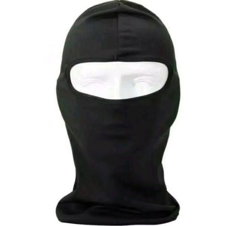 Masker Ninja Tergros Hitam Polos untuk Dewasa Pria dan Wanita Kualitas Bagus Anti Debu Polusi dan Bakteri Nyaman Dipakai