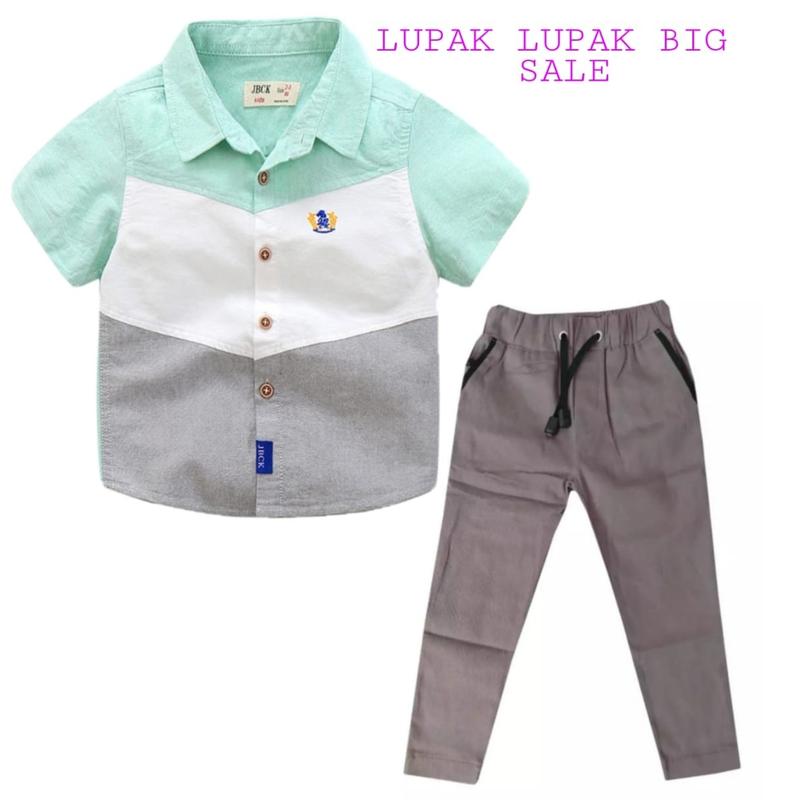 STELAN ANAK LAKI LAKI IMPORT / STELAN ANAK LAKI KOREAN BAJU KEMEJA ANAK LAKI LAKI KEMEJA ANAK WARNA WARNI Celana Fashion 0