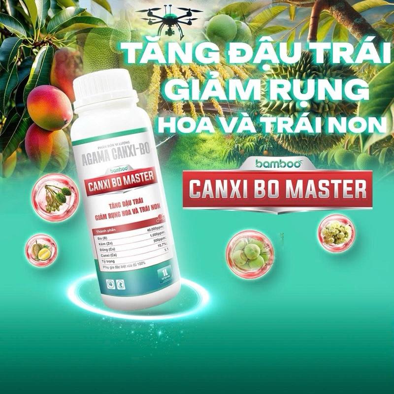 CANXI-BO MASTER - PHÂN BÓN LÁ TĂNG RA HOA ĐẬU QUẢ - CHỐNG RỤNG TRÁI - CHAI 1L