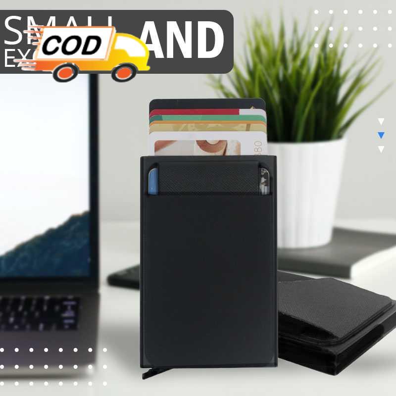 Product Introduction of Dompet Kartu Pria Wanita Slim Slider Aluminium Aman Anti Pencurian RFID Cashless Kredit Card ATM KTP 18
