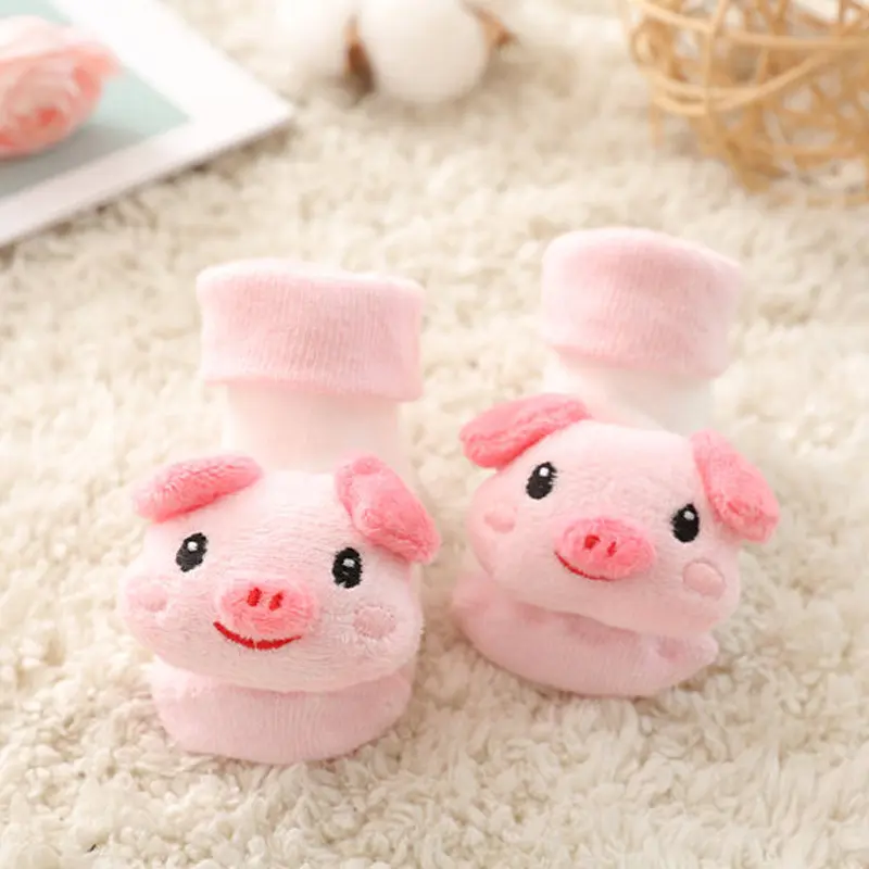 Vớ Chống Trượt Bằng Cotton Cho Trẻ Sơ Sinh, Thiết Kế Hình Động Vật Hoạt Hình Dễ Thương, Thích Hợp Cho Mùa Đông, Vớ Ấm Cho Trẻ Sơ Sinh, Bé Trai Và Bé Gái, Khủng Long, Hổ, Trẻ Mới Biết Đi, Làm Bằng Vải Terry 8