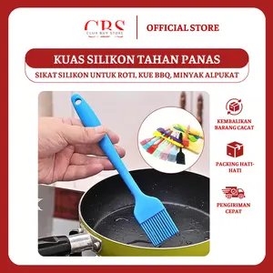 Kuas Silikon Tahan Panas, Sikat Silikon Untuk Roti, Kue BBQ, Minyak Alpukat, 16cm