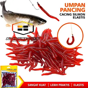 UMPAN CACING TIRUAN SILIKON GACORRR《ISI 50 BIJI》