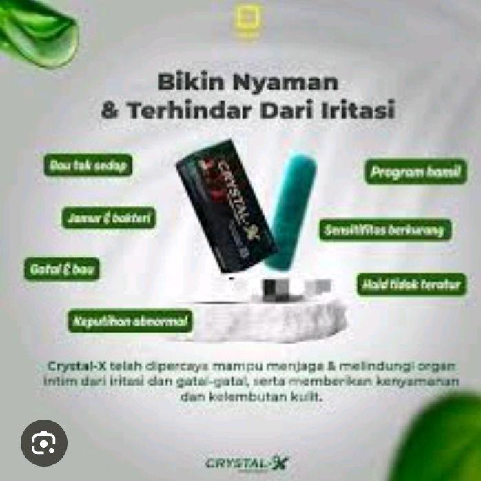 Crystal Sabun Perawatan Kewanitaan Crystal-X untuk Nyaman & Terhindar dari Iritasi dan Gatal-Gatal