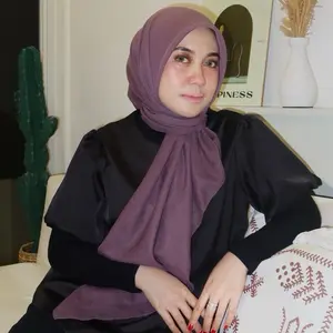 ALODIA - PLAIN PARIS BASIC Hijab Segiempat Daily | Jahit Tepi Empat Sisi (BUKAN poly cotton dan bukan bella square) .