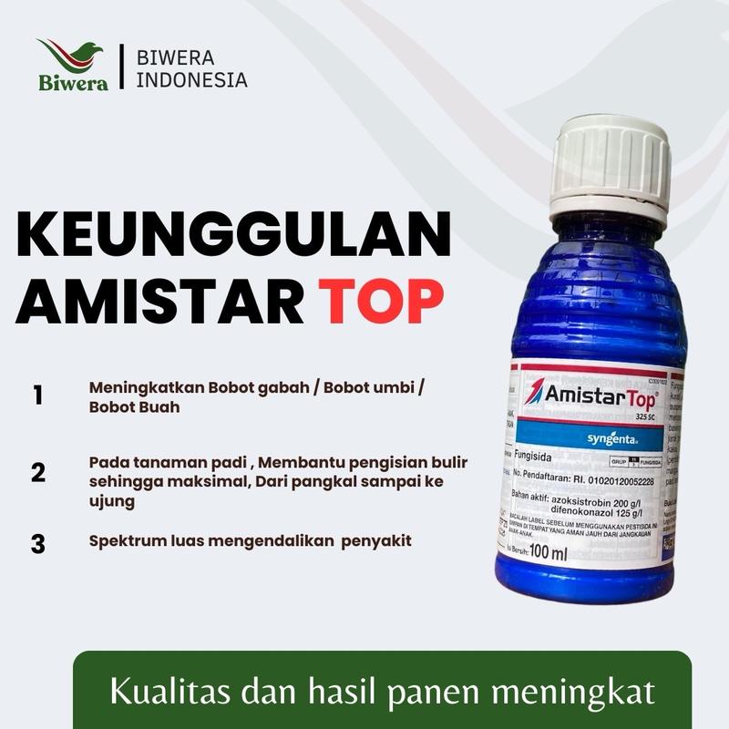 Amistartop 325 SC Fungisida sistemik  Kemasan Repack 20ml Mengendalikan penyakit jamur 2