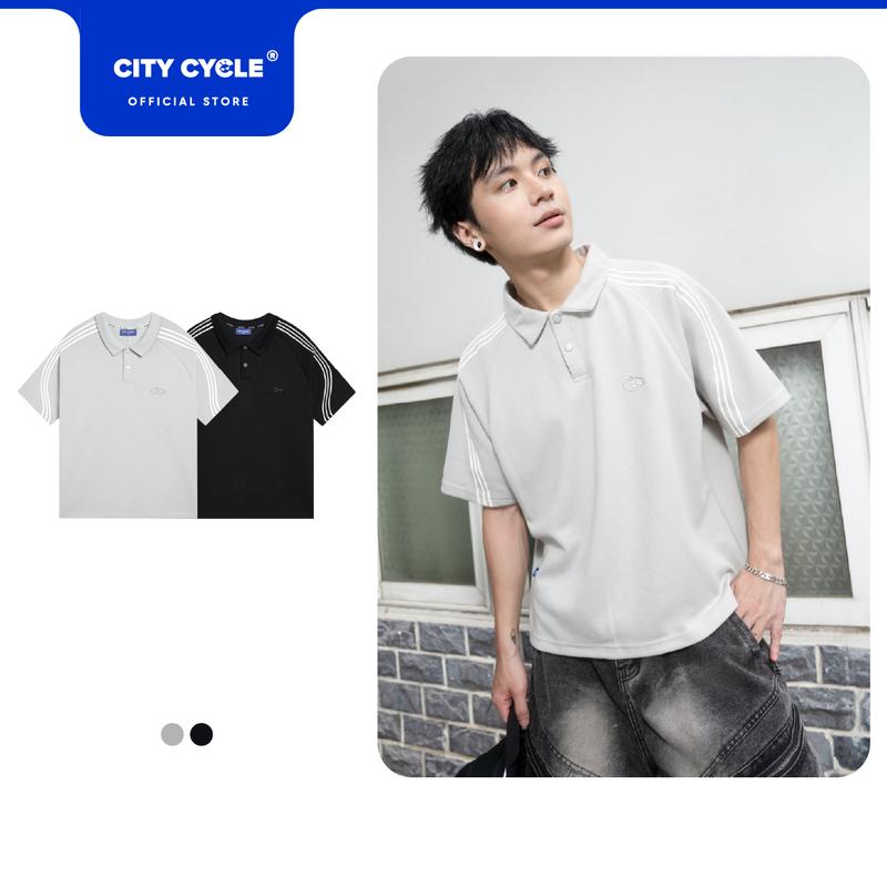 Áo thun polo phông nam nữ có cổ trẻ trung boxy Local Brand Chính Hãng City Cycle Áo Polo Đang Load