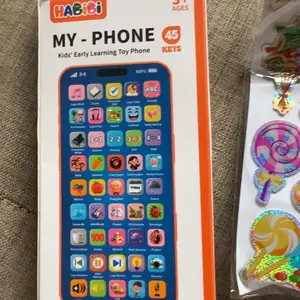 HP Edukasi - My Phone 45 Tombol Layar Sentuh Bisa Cas Mainan Persiapan Sekolah Anak Usia 3-5 Tahun Anti Jatuh