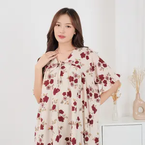 Daster Olivia Rayon Premium Busui Dress Jumbo Adem Lembut Bumil