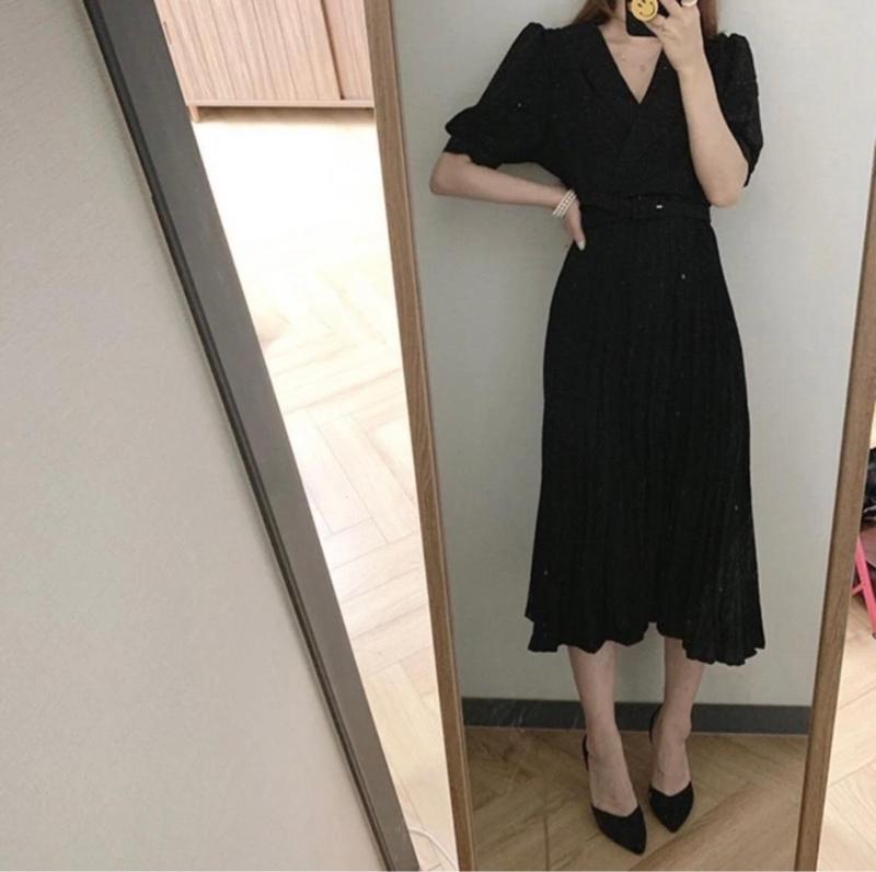 Product Introduction of ￼Kelsey Side Pleated Suit Dress | dress premium | dress import 7