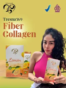 Tresna369 Minuman Serbuk Fiber Collagen Rasa Lemon