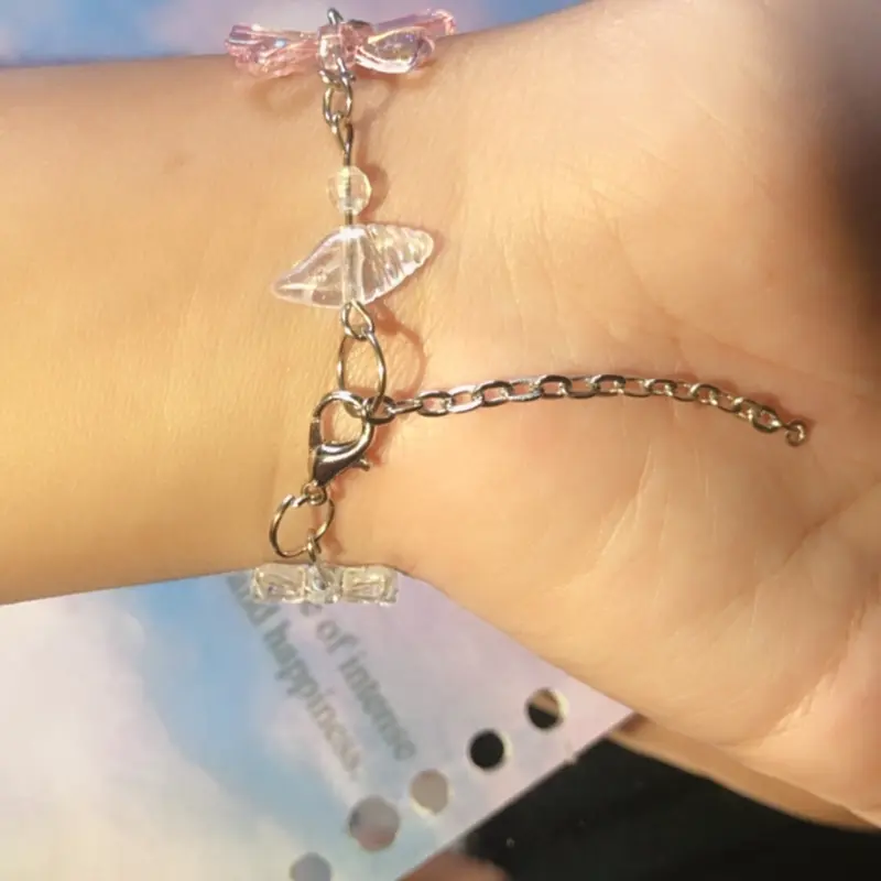 FYA Bracelet Aesthetic Rantai Pita / Gelang Manik / Gelang aesthetic / Gelang rantai Perempuan 6