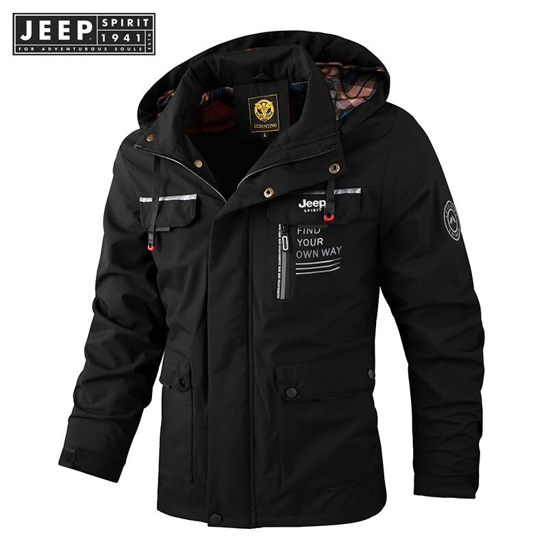 Product Introduction of Jeep Spirit 1941 ESTD-Áo Khoác Chiến Thuật Cho Nam, Áo Hoodie Một Lớp, Chống Gió, Cho Thể Thao Ngoài Trời, Leo Núi 47