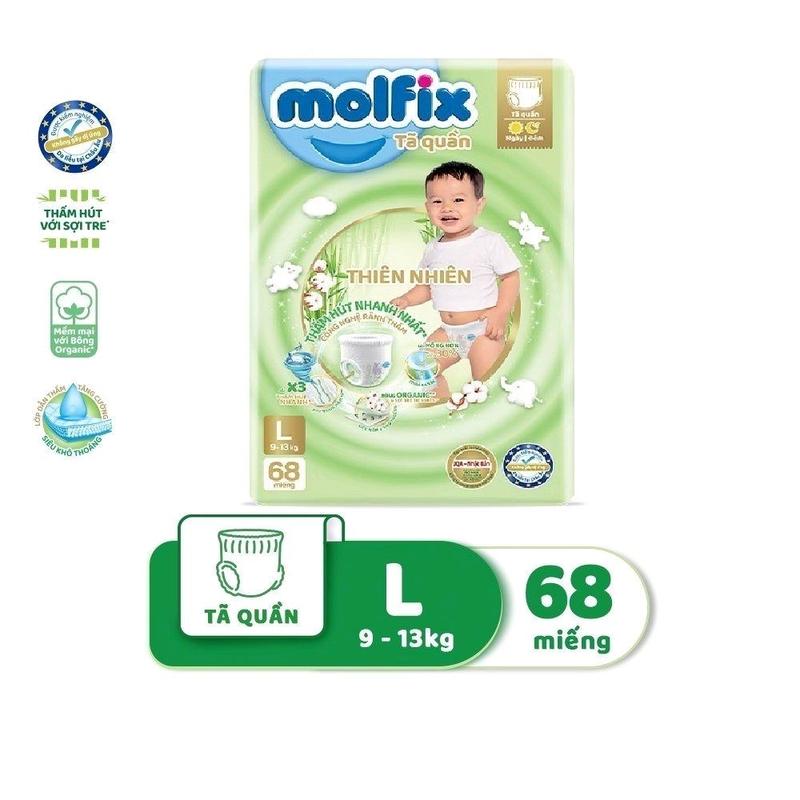 Bỉm quần Molfix Đủ Size M/L/XL/XXL Cho Bé
