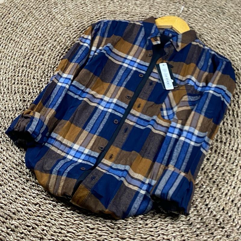 Kemeja Flanel Premium Fit Lengan Panjang Slim-fit Pria Wanita - Model Asymmetrical - Casual pendaki  outfit slim fit shirt kemeja  flanel Kemeja Flanel Slimfit 2