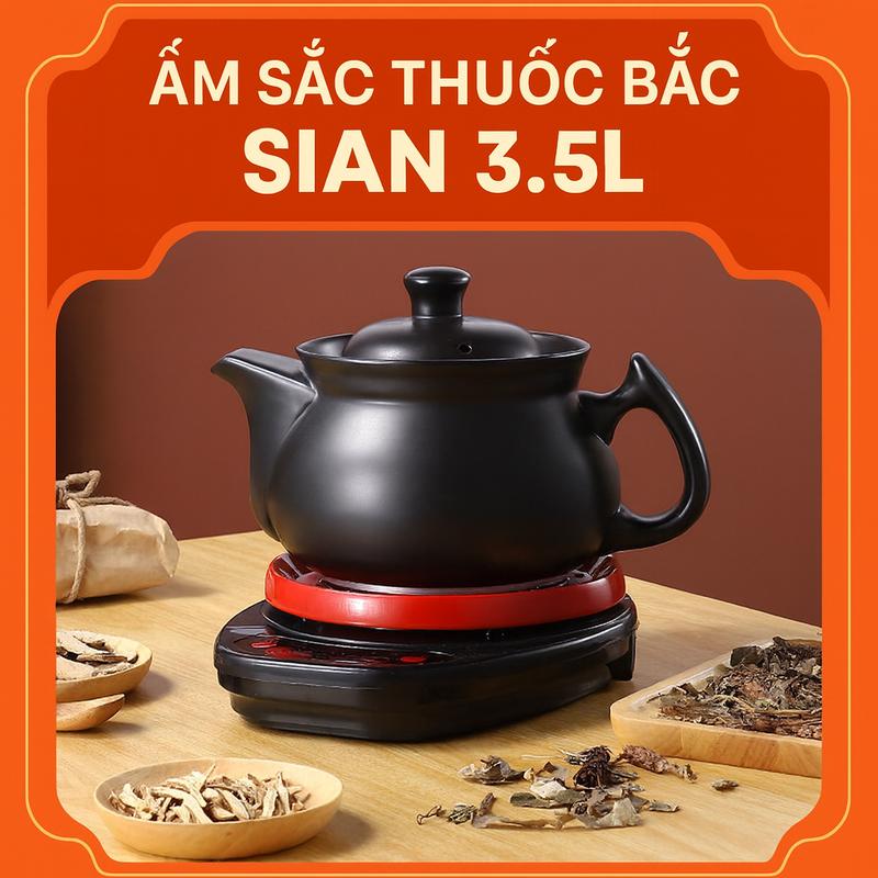 Ấm sắc thuốc bằng điện điều khiển thông minh siêu sắc thuốc tự động, đa năng, hẹn giờ, ủ ấm, nồi nấu cháo, hầm canh Đun Nước