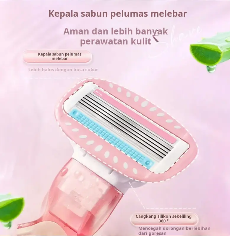 [Artefak cukur] Alat cukur portabel untuk wanita untuk menghilangkan bulu ketiak dan mencukur kaki, pencukuran multifungsi, bebas gores 1