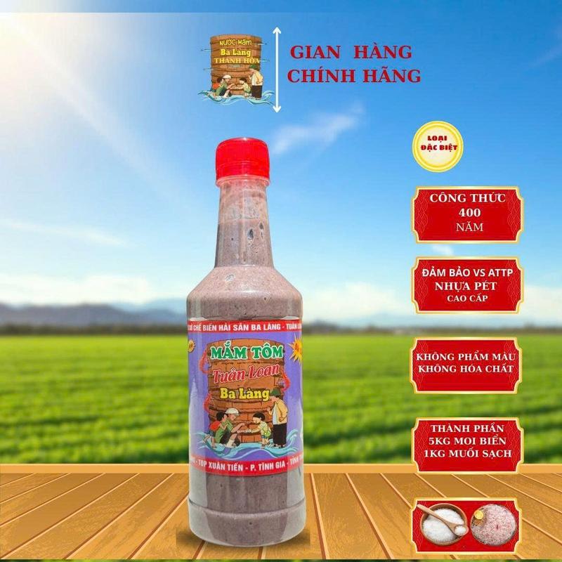 Mắm tôm ba làng thanh hóa 600g