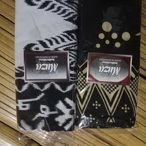 (COD) Sarung batik wanita mbak santri putri bahan goyor premium halus tebal dan terlaris Pekalongan Motif Printing Rayon  Hitam Muslim Dewasa   Bunga  Remaja Katun Lembut
