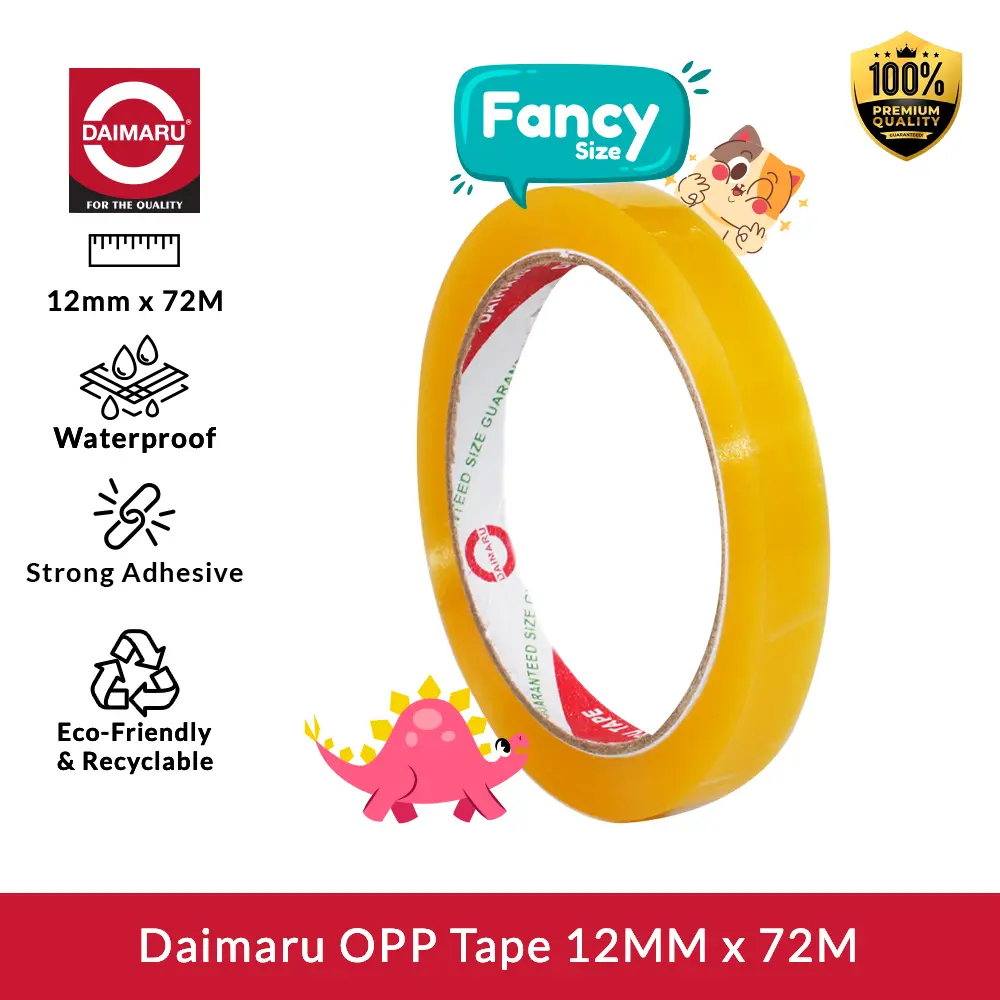 Daimaru Stationery Tape / Selotip Bening Premium 12mm x 72Yard