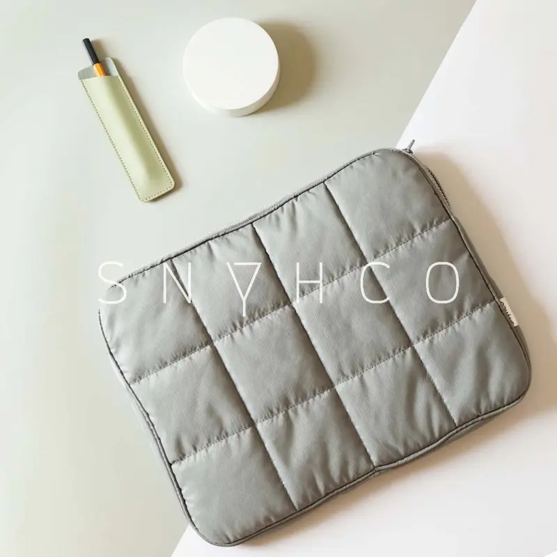 Tas Laptop Puffy Zipper Pastel Waterproof Laptop Sleeve Bag 13.3 inch 6
