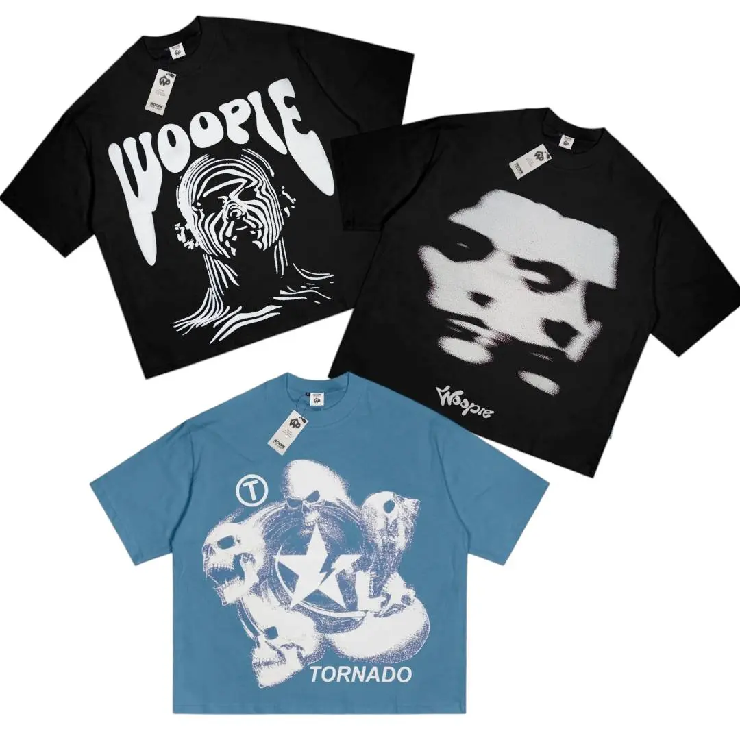Koas BOXY Oversize Tshirt Distro Crop Unisex Pria Wanita Woopie Project Katun Combed 20s Lembut Baju Atasan Cowok Dewasa Motif Sablon Outfits Kekinian