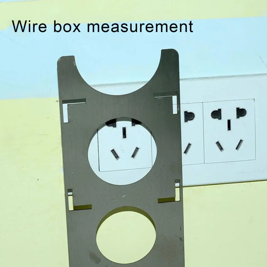 Multi-Functional Stainless Steel Ceramic Tile Hole Locator Ruler Adjustable Punching Hand Measure Tools For House Decorated Work