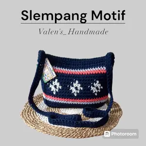 Valen's_Handmade||Tas Rajut Selempang Motif (Kcl)