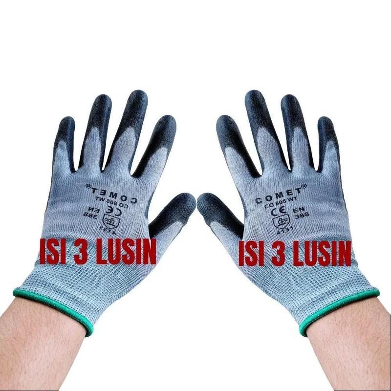 Isi 3 Lusin Sarung Tangan Kerja Karet Safety 1