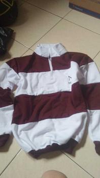 Product Review of Sweater Rugby Hoodie salur terbaru sweater kerah CREWNECK NY BRKLYN pria wanita Fleece Panjang Biru Hitam Navy Muda Polo from M**r 3