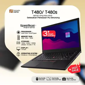 LAPTOP T480/T480s Series Intel Core i5/i7 RAM 8/16GB SSD 512GB Windows 10/11 Siap Pakai Garansi Resmi 1 Bulan Hardware & 1 Minggu Software