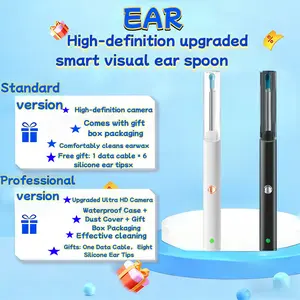【COD&Local Delivery】 Smart Visual Ear Pick, Earwax Cleaner, Ear Pick with Camera, Baby-Friendly Ear Pick, Professional Earwax Cleaning Tool, WIFI Connectivity, Silicone Ear Pick Cover, Suitable for C6, C7, and C7pro, Detachable Ear Pick