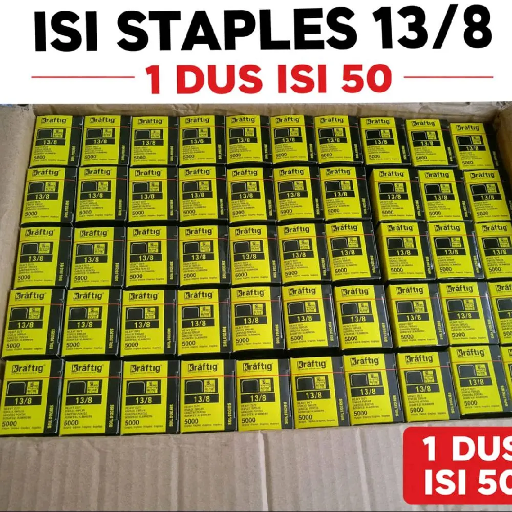 Staples 13/8 Kraftig 1 dus (isi 50 kotak )