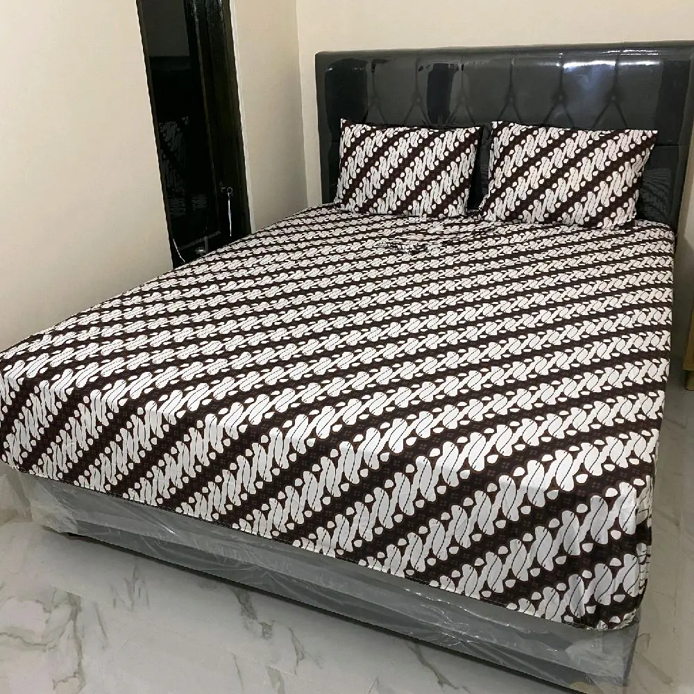 Sprei batik modern batik jumputan solonan ukuran 160x200 180x200 T20/batikjogjaan Karet