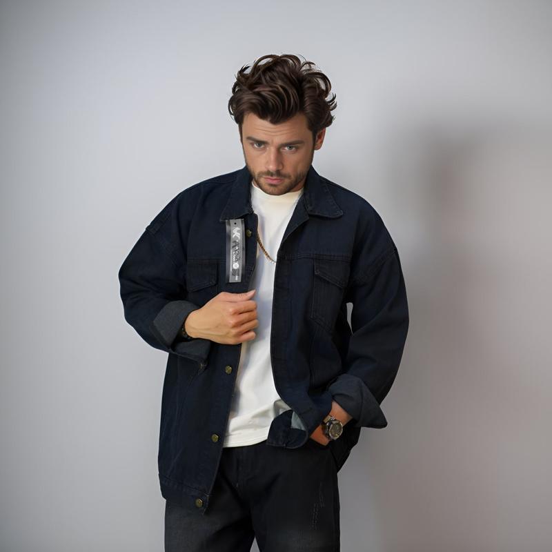 Product Introduction of Áo khoác jeans màu hè vừa vặn - Phong cách sang trọng ngầu 8