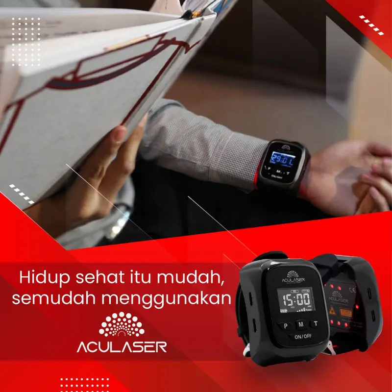 (PROMO LIVE) ACULASER PICO - Alat Terapi Stroke Diabetes Hipertensi Kolesterol Tinggi Teknologi Low-Level-Laser 5