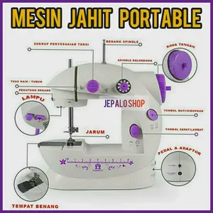 Mesin jahit mini portable 202A domestic // jepalo shop