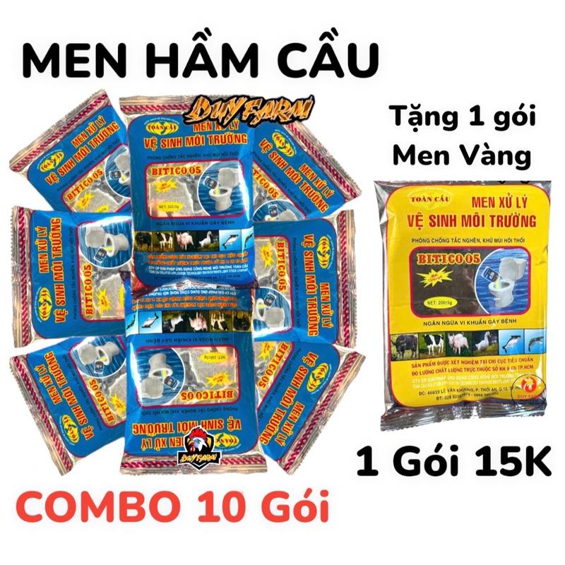  MIỄN SHIP 10 gói Tặng 1 Vàng Men Vi Sinh Xử Lý Bể Phốt Thông Tắc cống Bồn Cầu Đường Ống Bồn Rữa Mặt Khử Mùi Hôi Thối Làm Sạch