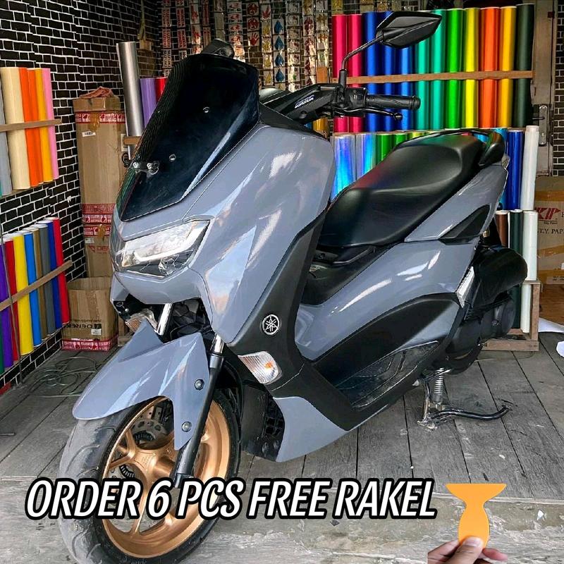 STICKER SKOTLET MOTOR ABU-ABU TUA/DARK GREY Motorcycle 1