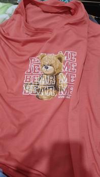 Product Review of 100rb Dapat 6 Pcs Kaos Wanita Motif Bear Me Lengan Pendek Bahan Babyterry Cocok Untuk Santai from p**e 2