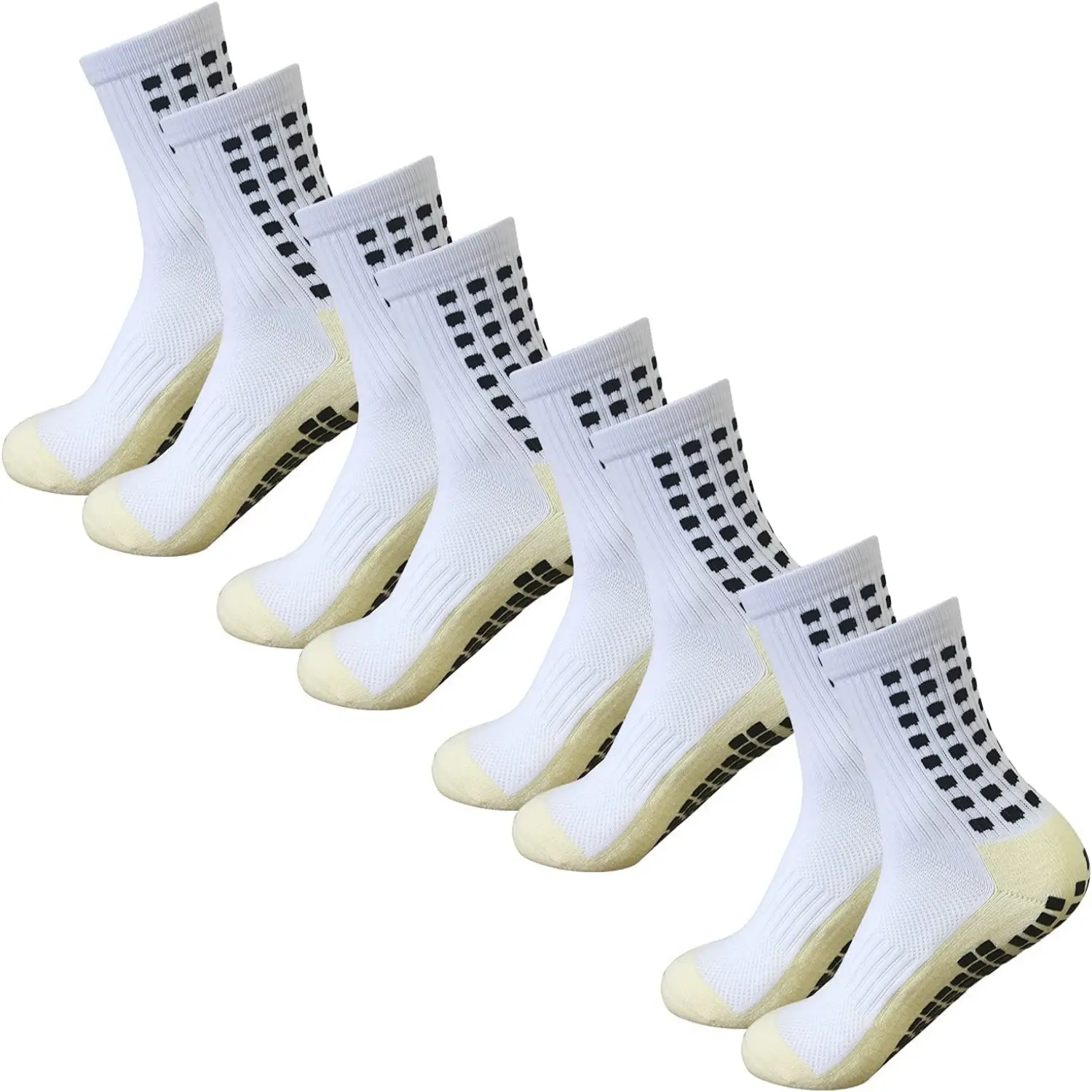 Men's Soccer Socks Anti Slip Non Slip Grip Pads for Football Basketball Sports Grip Socks