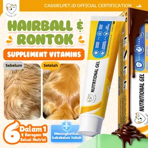Cassiel Pet Nutri Plus Gel Vitamin Untuk Kucing Anjing Penambah Nafsu Makan Imun Original Pelebat Bulu Anti Rontok Obat Ampuh Murah Nutriplus Gell Repack Ori Asli Bobot Berat Badan untuk Anak Kitten Puppy Induk  pet peningkat imun kucing